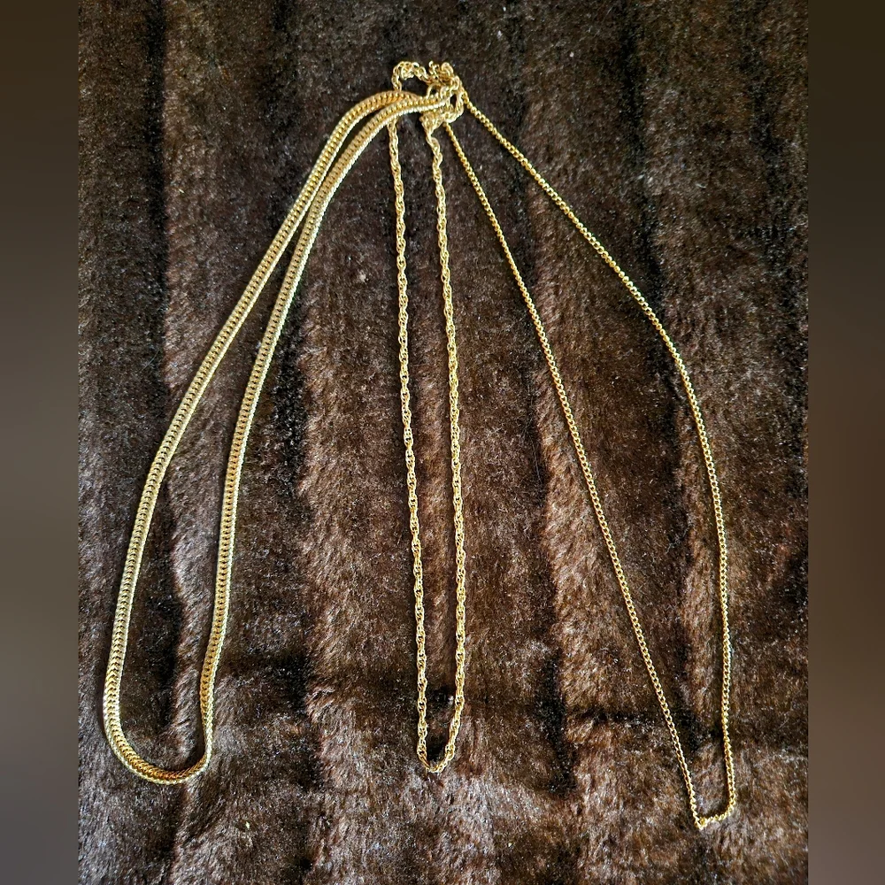 VINTAGE MULTI CHAIN NECKLACE - Picture 5 of 6